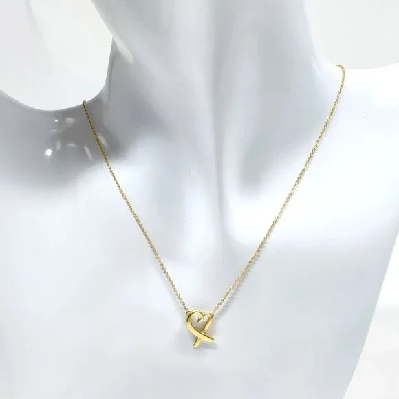 Tiffany and Co. Necklace Loving Heart Picasso Gold 367-050725 - Picture 8 of 9